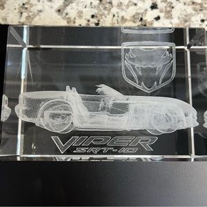 Viper SRT-10 Leaded Crystal engraved Dodge Viper